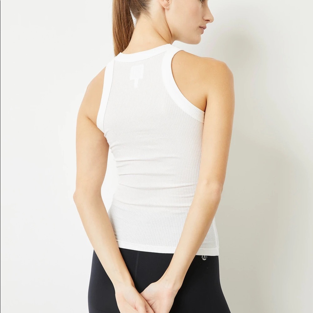 WSLY Rivington Ribbed Tank Top In White - Picture 4 of 5